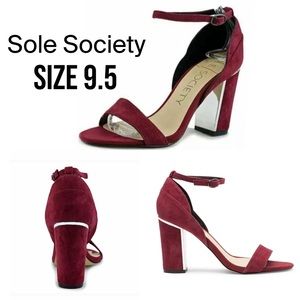 NWT Sole Society Laden Burgundy Pump Size 9.5